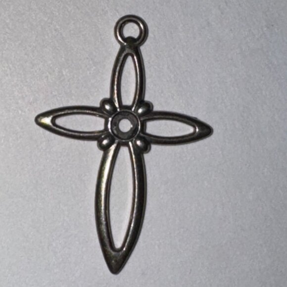 Sterling Silver Open Cross Pendant - Picture 9 of 16